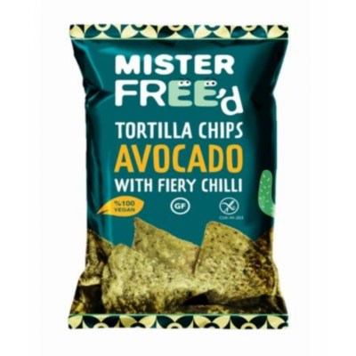 Mister Free'd Tortilla Chips Avocado with Fiery Chilli